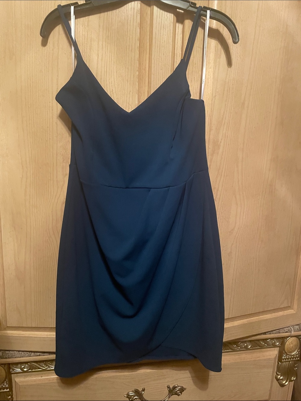 Lulu's V-Neck Spaghetti Strap Mini Dress
